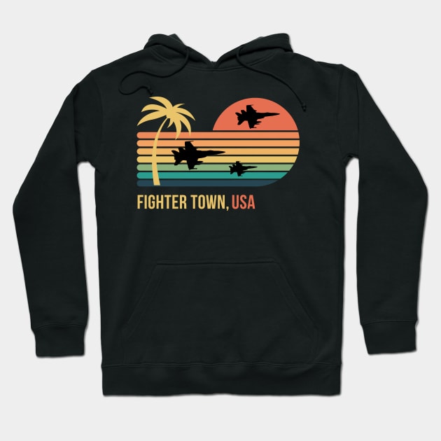Fighter Town USA Hoodie by Eighties Flick Flashback